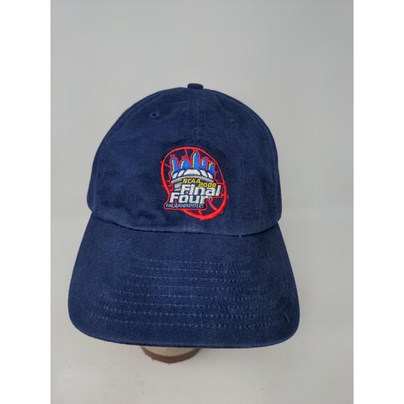Vintage Nike NCAA Final Four 2000 Y2K Indianapolis Slideback Hat Blue OSFA - Picture 2 of 11